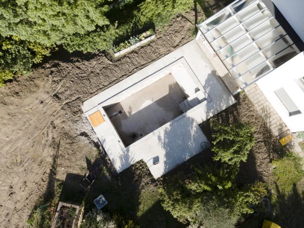 Pool Area Grading in Smyrna
